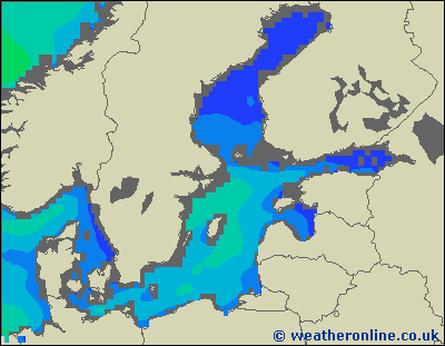 Baltic Sea SE - Výška vln - Ne, 29 05, 14:00 SELČ