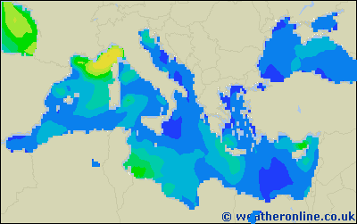Ionian Sea - Výška vln - St, 01 06, 02:00 SELČ