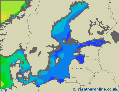 Baltic Sea SE - Výška vln - St, 29 06, 20:00 SELČ