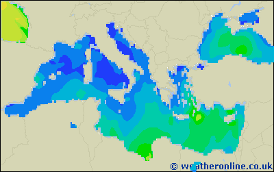 Ionian Sea - Výška vln - Čt, 30 06, 20:00 SELČ