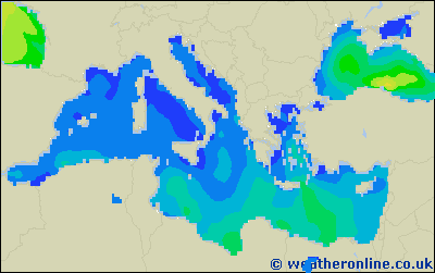 Ionian Sea - Výška vln - Pá, 01 07, 14:00 SELČ