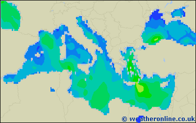 Ionian Sea - Výška vln - St, 27 07, 08:00 SELČ