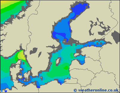 Baltic Sea SE - Výška vln - Ne, 31 07, 02:00 SELČ