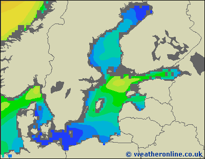 Baltic Sea SE - Výška vln - Ne, 31 07, 20:00 SELČ