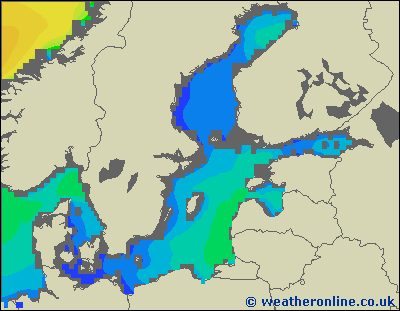 Baltic Sea SE - Výška vln - St, 31 08, 08:00 SELČ