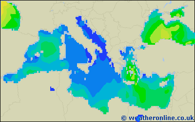 Balearic Islands - Výška vln - Čt, 01 09, 02:00 SELČ