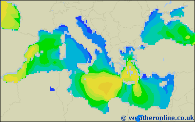 Balearic Islands - Výška vln - St, 28 09, 20:00 SELČ