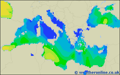 Ionian Sea - Výška vln - Pá, 30 09, 02:00 SELČ