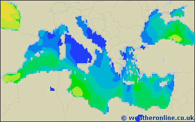 Balearic Islands - Výška vln - Pá, 30 09, 08:00 SELČ