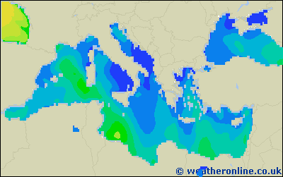 Ionian Sea - Výška vln - So, 01 10, 02:00 SELČ