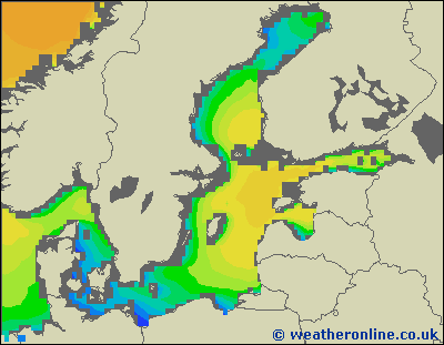 Baltic Sea SE - Výška vln - So, 01 10, 08:00 SELČ
