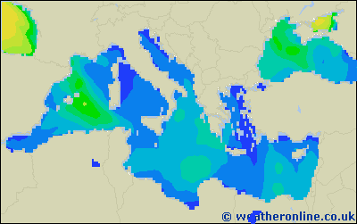 Ionian Sea - Výška vln - So, 22 10, 20:00 SELČ