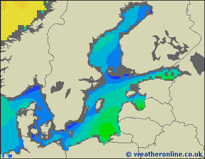 Baltic Sea SE - Výška vln - Ne, 04 12, 07:00 SEČ