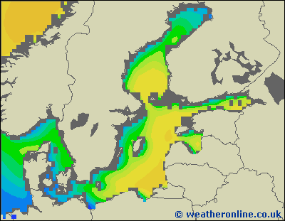 Baltic Sea SE - Výška vln - Po, 05 12, 19:00 SEČ