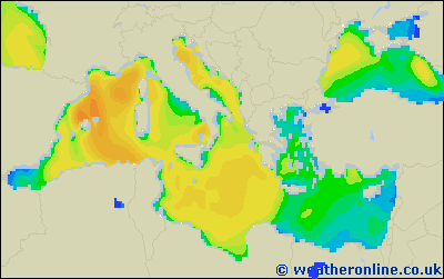 Ionian Sea - Výška vln - Út, 17 01, 01:00 SEČ