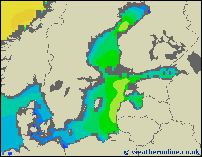 Baltic Sea SE - Výška vln - Út, 24 01, 01:00 SEČ