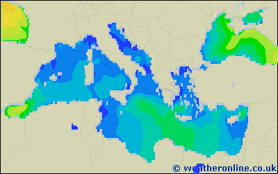 Balearic Islands - Výška vln - Čt, 23 02, 07:00 SEČ