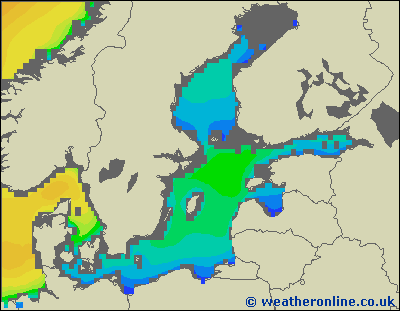 Baltic Sea SE - Výška vln - St, 01 03, 01:00 SEČ