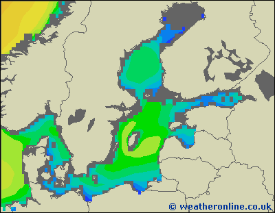 Baltic Sea SE - Výška vln - Čt, 02 03, 01:00 SEČ