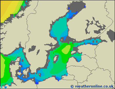 Baltic Sea SE - Výška vln - Čt, 02 03, 07:00 SEČ