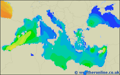 Balearic Islands - Výška vln - Čt, 23 03, 07:00 SEČ