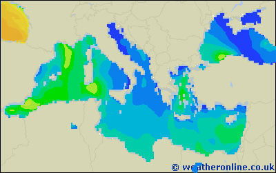 Balearic Islands - Výška vln - Čt, 23 03, 19:00 SEČ