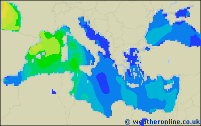 Ionian Sea - Výška vln - Ne, 26 03, 01:00 SEČ