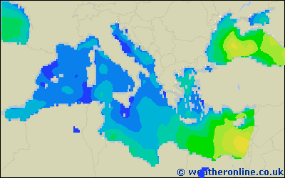 Balearic Islands - Výška vln - Po, 24 04, 08:00 SELČ