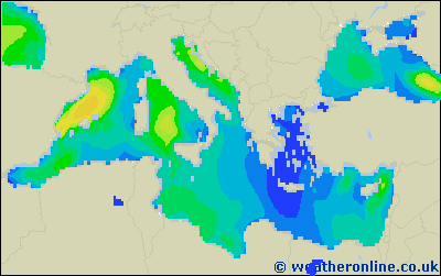 Ionian Sea - Výška vln - Čt, 27 04, 08:00 SELČ