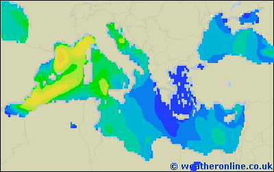 Ionian Sea - Výška vln - Pá, 28 04, 02:00 SELČ