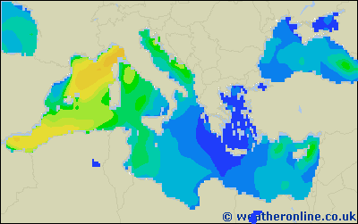 Ionian Sea - Výška vln - Pá, 28 04, 08:00 SELČ