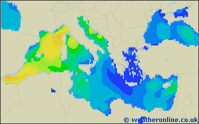 Ionian Sea - Výška vln - Pá, 28 04, 14:00 SELČ