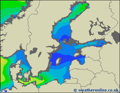 Baltic Sea SE - Výška vln - Po, 01 05, 20:00 SELČ