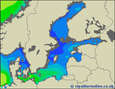 Baltic Sea SE - Výška vln - St, 03 05, 02:00 SELČ