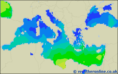 Balearic Islands - Výška vln - Út, 23 05, 02:00 SELČ