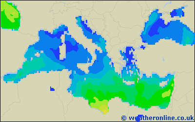 Balearic Islands - Výška vln - Út, 23 05, 08:00 SELČ