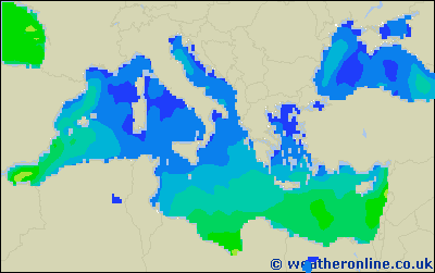 Balearic Islands - Výška vln - Út, 23 05, 14:00 SELČ