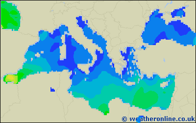 Balearic Islands - Výška vln - St, 24 05, 02:00 SELČ