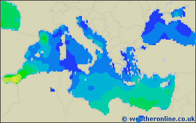 Balearic Islands - Výška vln - St, 24 05, 08:00 SELČ