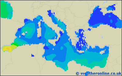 Balearic Islands - Výška vln - St, 24 05, 20:00 SELČ