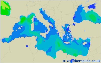 Ionian Sea - Výška vln - Ne, 25 06, 08:00 SELČ