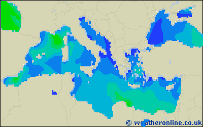 Balearic Islands - Výška vln - Ne, 25 06, 20:00 SELČ