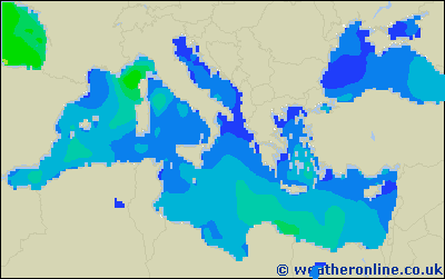 Balearic Islands - Výška vln - Po, 26 06, 02:00 SELČ