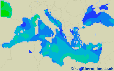 Balearic Islands - Výška vln - Po, 26 06, 08:00 SELČ