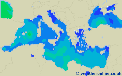 Ionian Sea - Výška vln - Út, 27 06, 02:00 SELČ