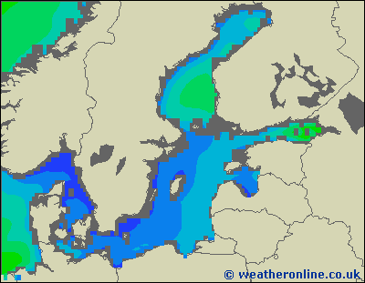 Baltic Sea SE - Výška vln - St, 28 06, 08:00 SELČ