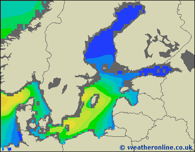 Baltic Sea SE - Výška vln - Čt, 29 06, 14:00 SELČ