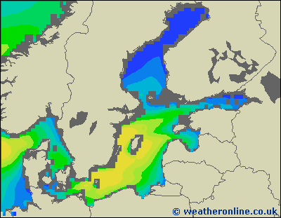 Baltic Sea SE - Výška vln - Čt, 29 06, 20:00 SELČ