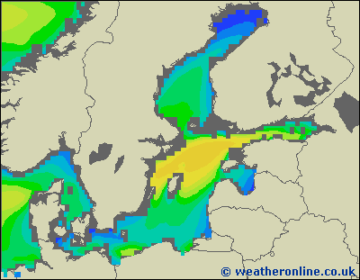 Baltic Sea SE - Výška vln - Pá, 30 06, 20:00 SELČ