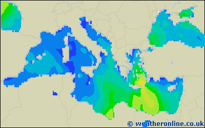 Balearic Islands - Výška vln - Čt, 17 08, 02:00 SELČ